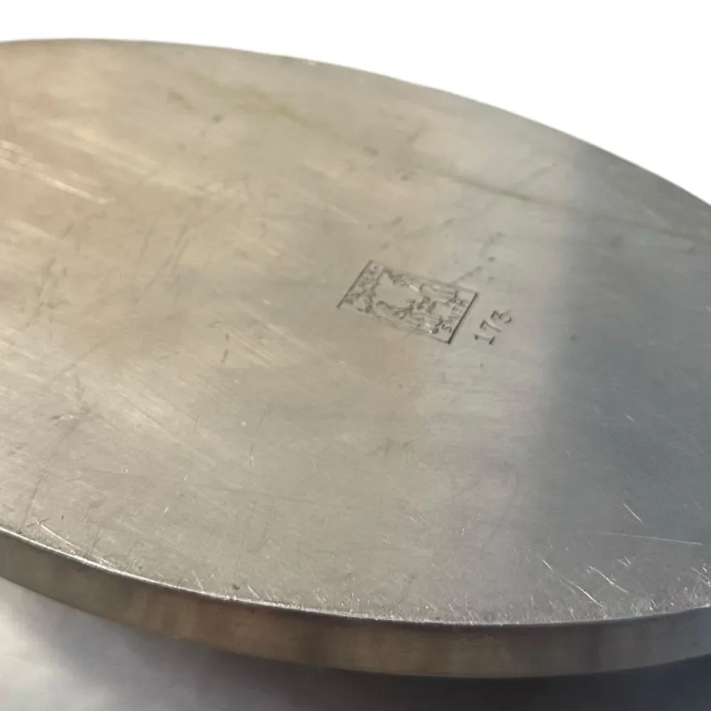 Palmer Smith Art Deco Machine Age Centerpiece Footed Bowl Hammered Aluminum